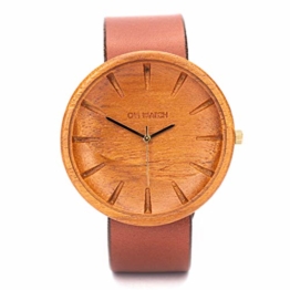 Holzuhr Herren Von Ovi Watch, Minimalistisches Design, Nachhaltige Produkte - 1